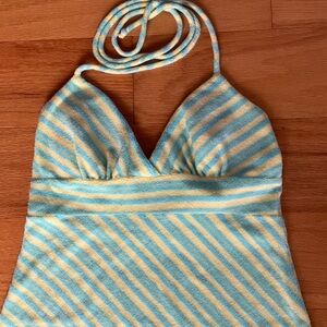 Forever 21 Vintage Terry Baby Doll Halter Dress Swimsuit Coverup Small